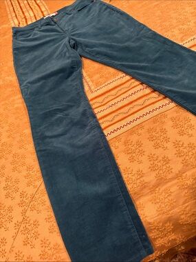 CAbi High Skinny Jeans in Teal, Velour Feel, Great Condition, Size 8